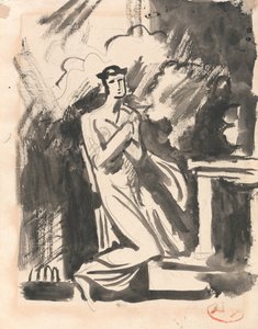 Iphigenia Kneeling over an Altar by George Romney